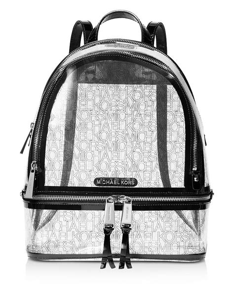 clear michael kors purse|clear Michael Kors backpack.